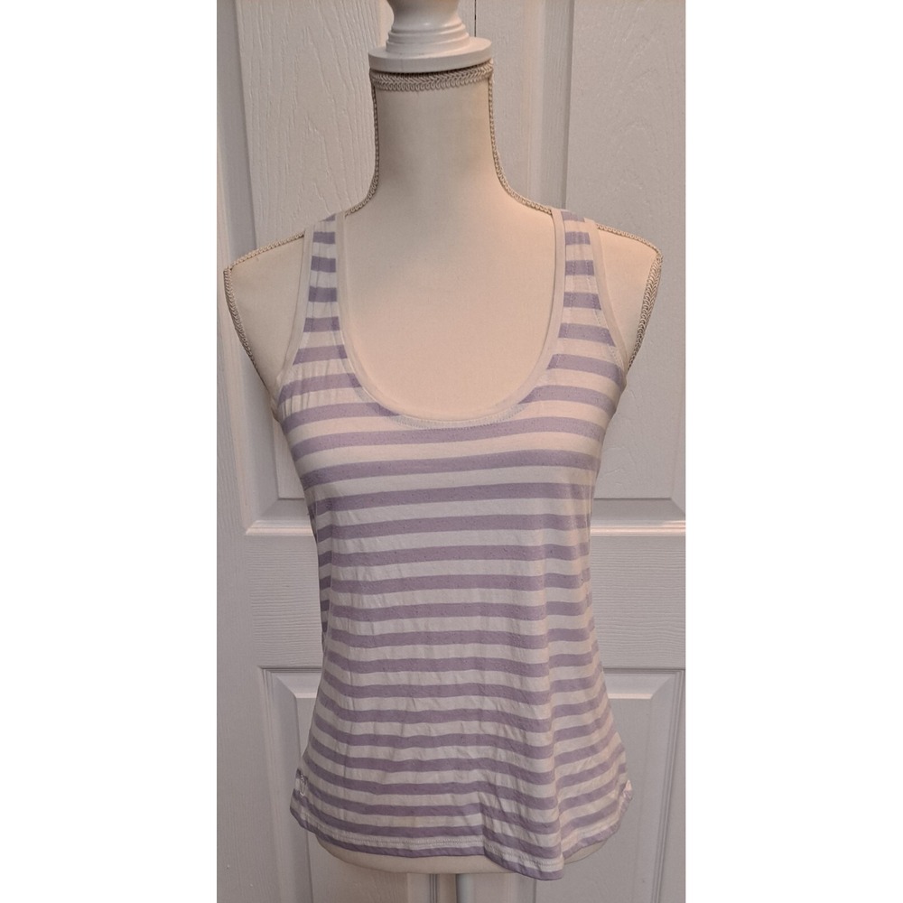 Lilly Pulitzer Women Size Small Regular‎ Striped Racerback Casual Purple Tank